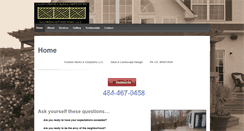 Desktop Screenshot of customdecksandcarpentry.com